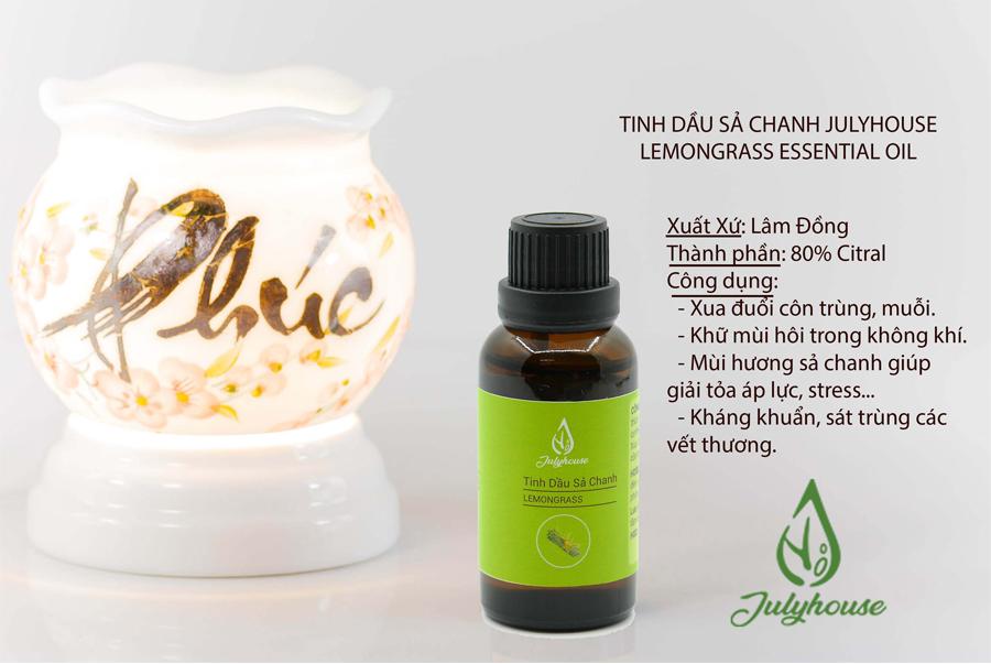 Tinh dầu thơm phòng Sả Chanh JULYHOUSE 30ml