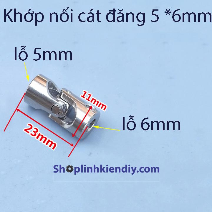 khớp nối cardan 5x6mm