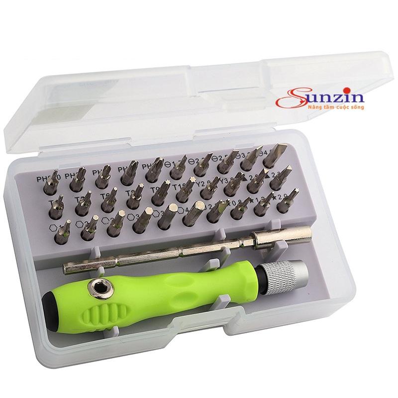 Bộ tuốc nơ vít, lục giác, hoa thị... 32 chi tiết tiện dụng