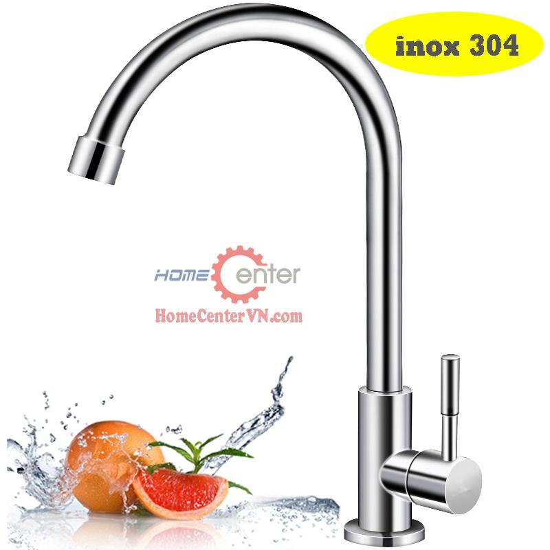 Vòi rửa chén lạnh inox sus 304 - hcvc04i