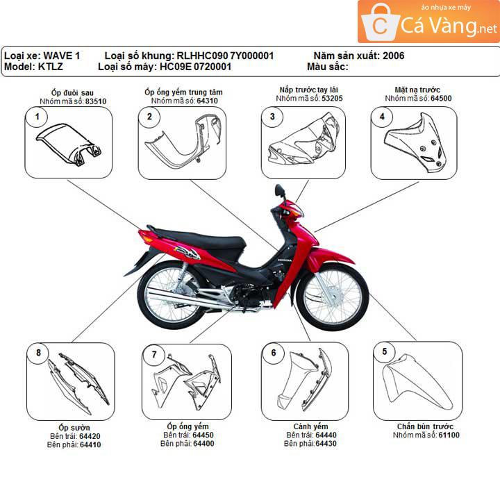 [HCM]Tem lửa xe Wave Anpha LOẠI ZIN TEM XỊN - màu ĐEN