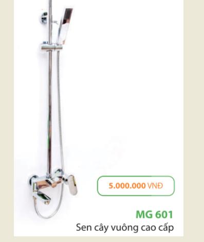 Vòi sen cây cao cấp Mangol MG601