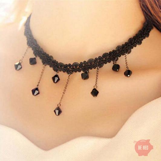 Vòng cổ choker rớt đá bhdc119