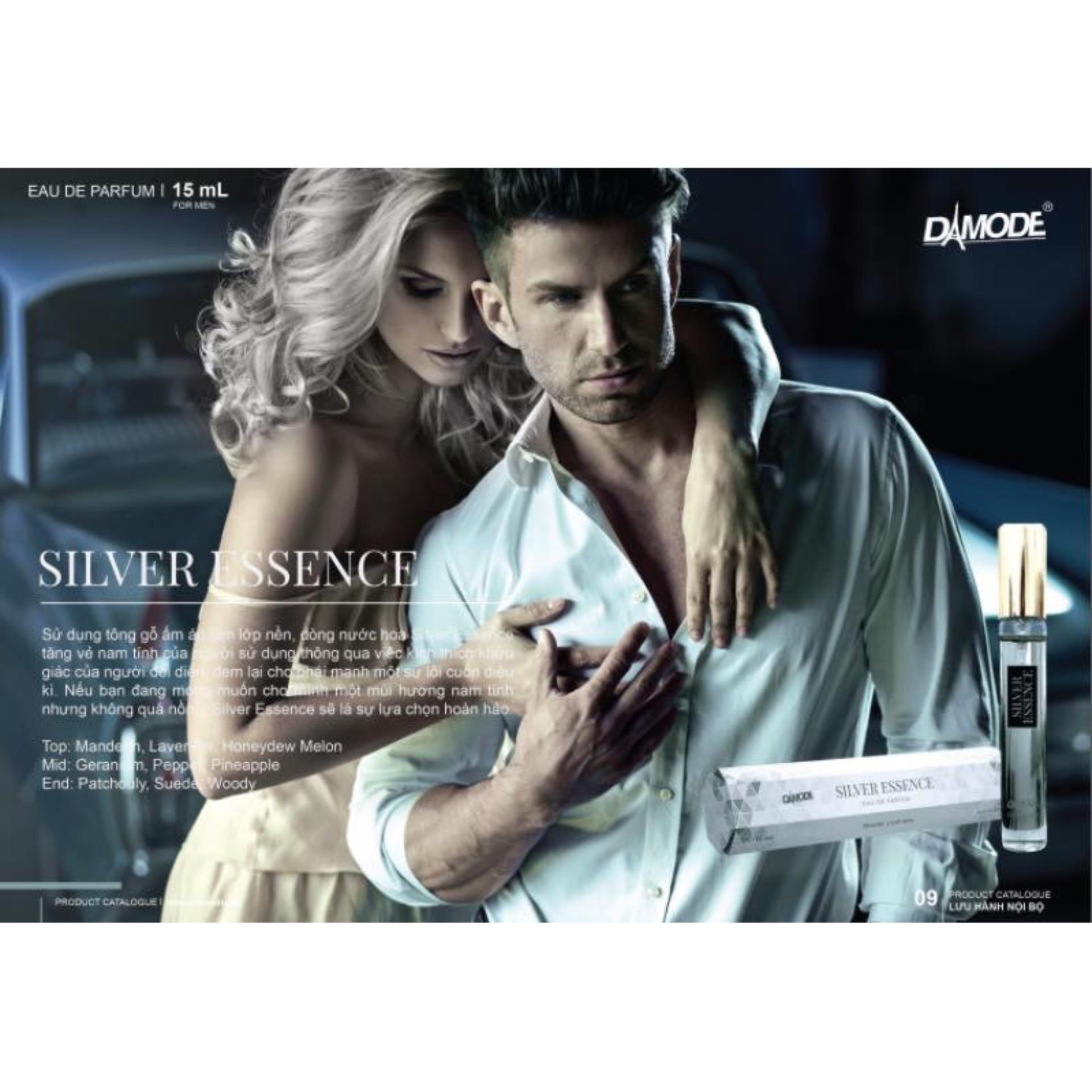 Nước hoa cao cấp độc quyền damode silver essence 15ml dành cho nam