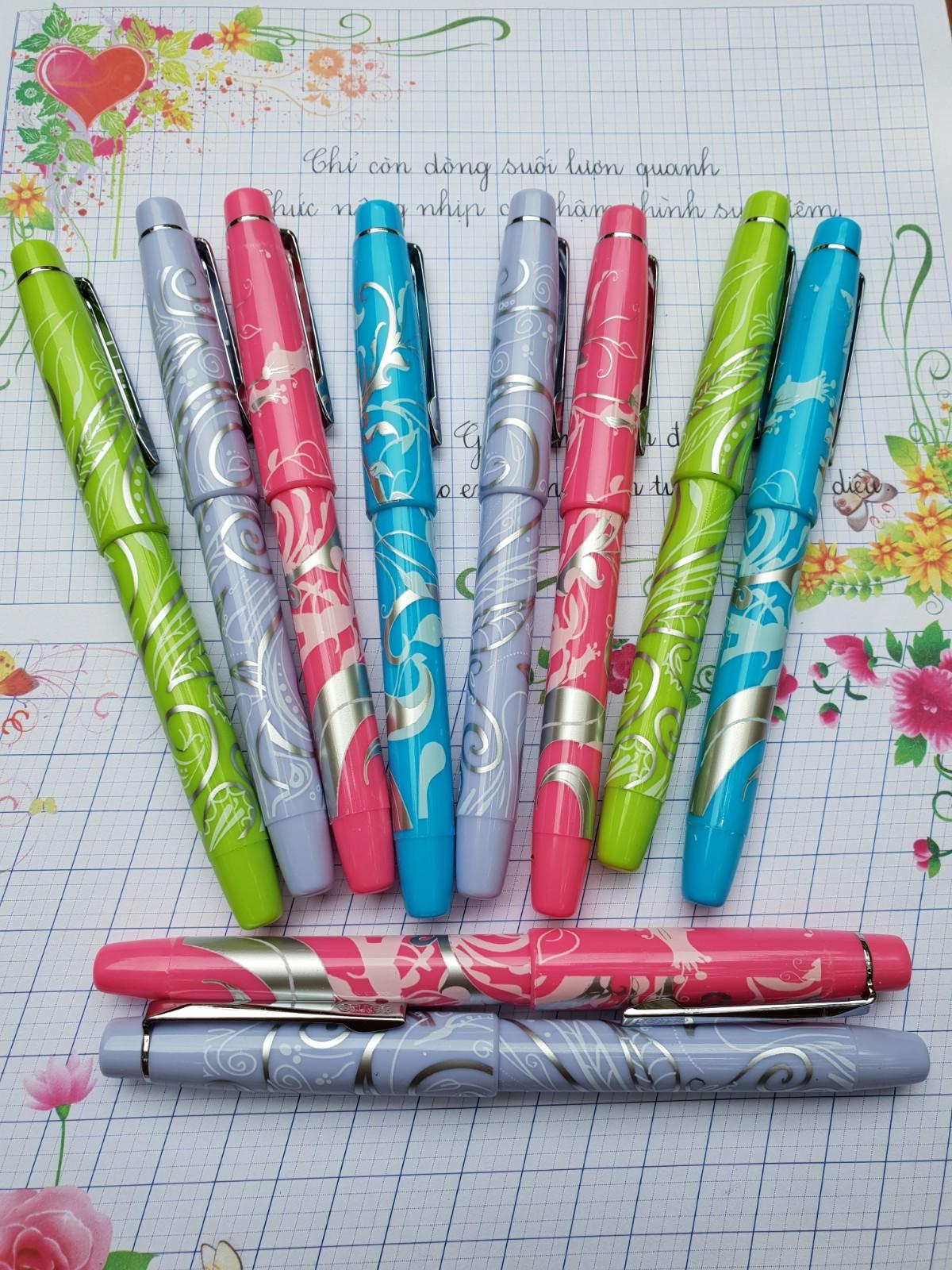 Combo 35 Bút máy viết chữ đẹp Siêu nhẹ Joyko (Ấn Độ) (1 bút tặng 2 ngòi)