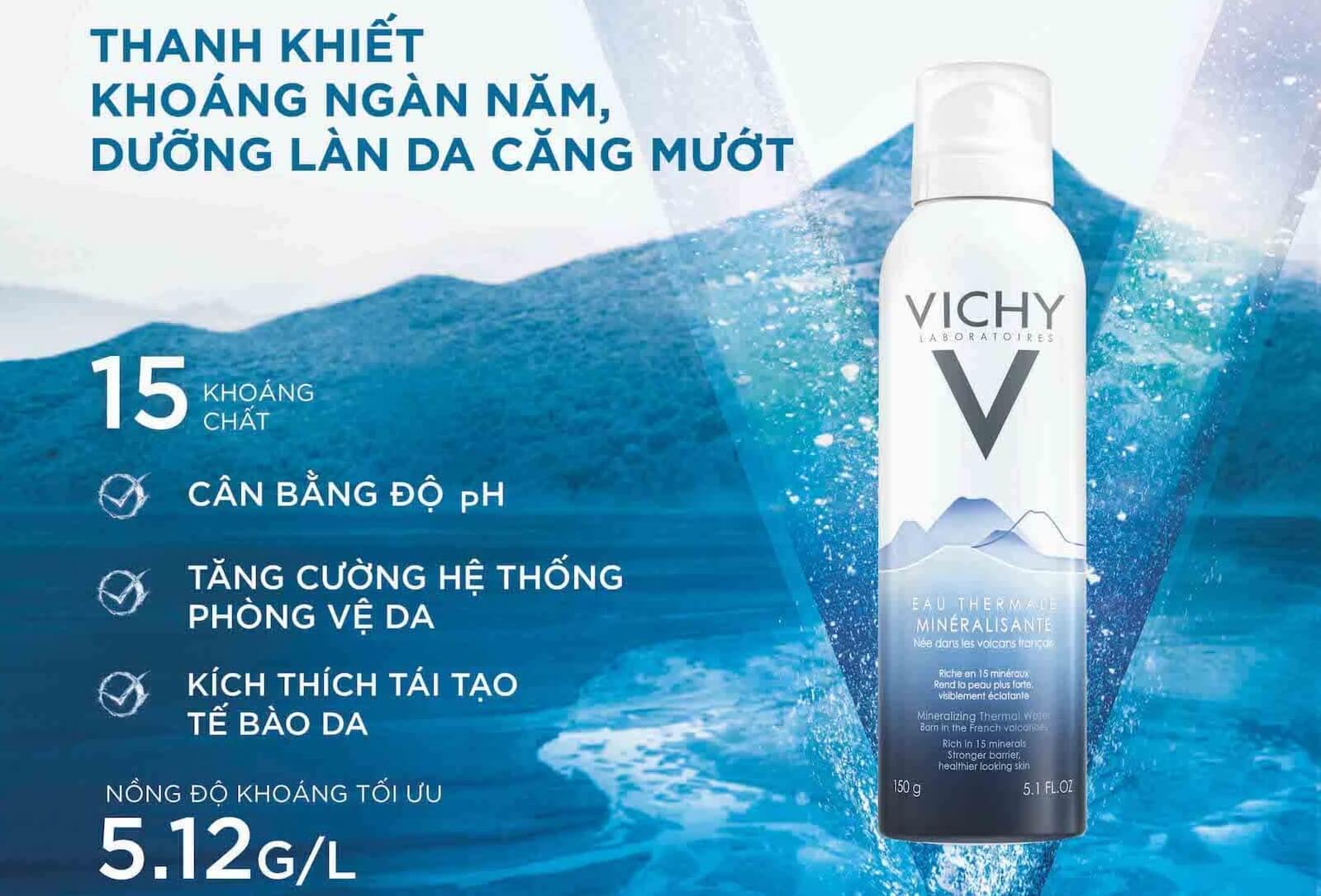 VICHY XỊT KHOÁNG DƯỠNG DA 50ML
