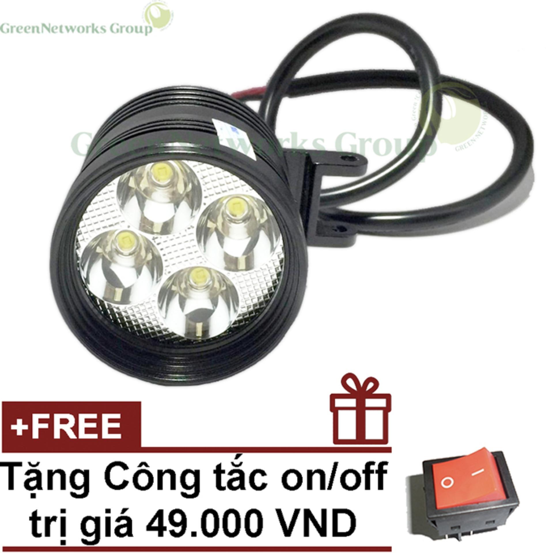 Đèn Led trợ sáng xe máy L4 - CYT GreenNetworks + Tặng công tắc
