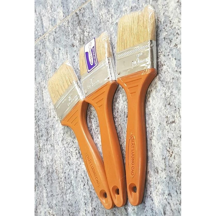 [HCM]Bộ 3 Cây Cọ Sơn Cán Nhựa Size 2"50mm