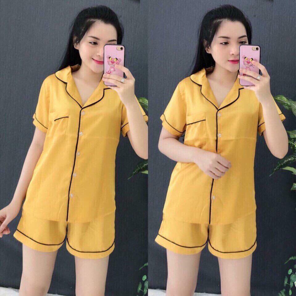 Bộ Pijama phi lụa hàng Thái