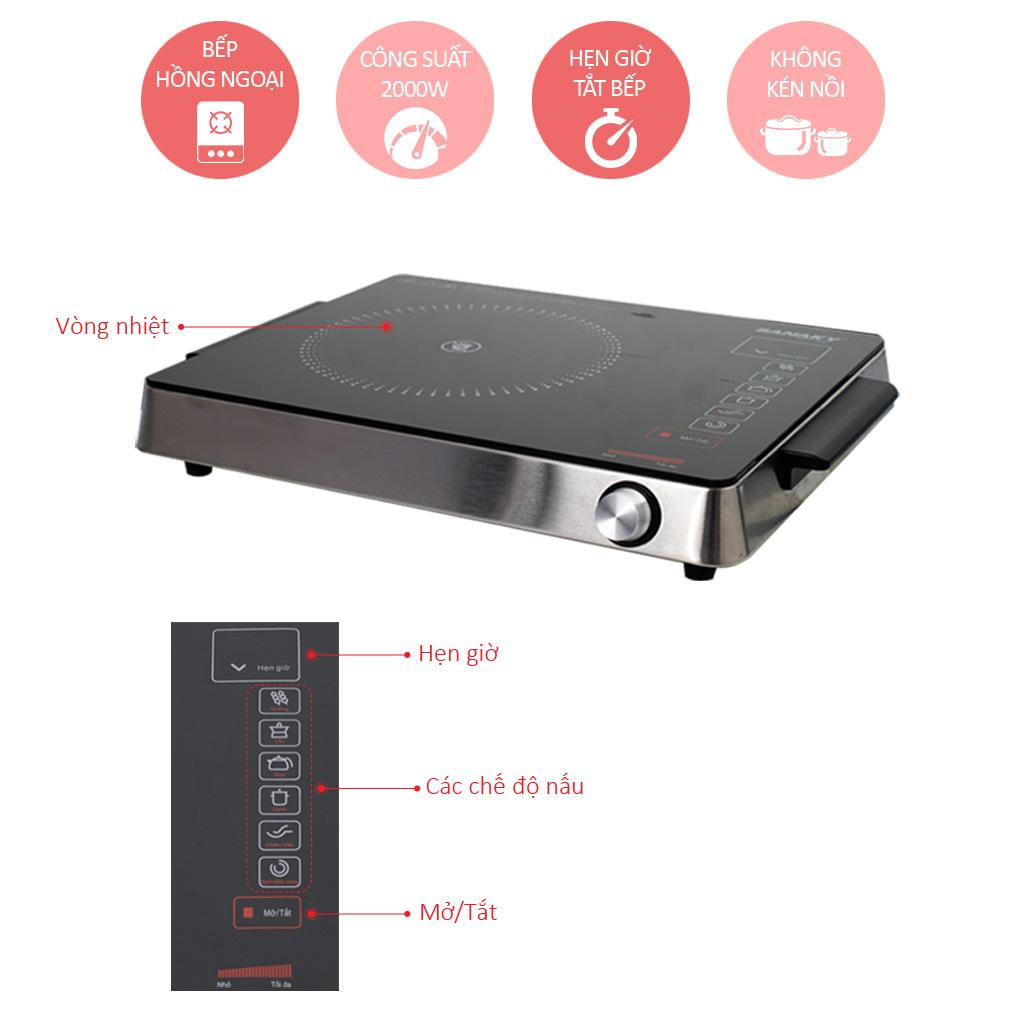 Bếp hồng ngoại Sanaky SNK-2525HGN