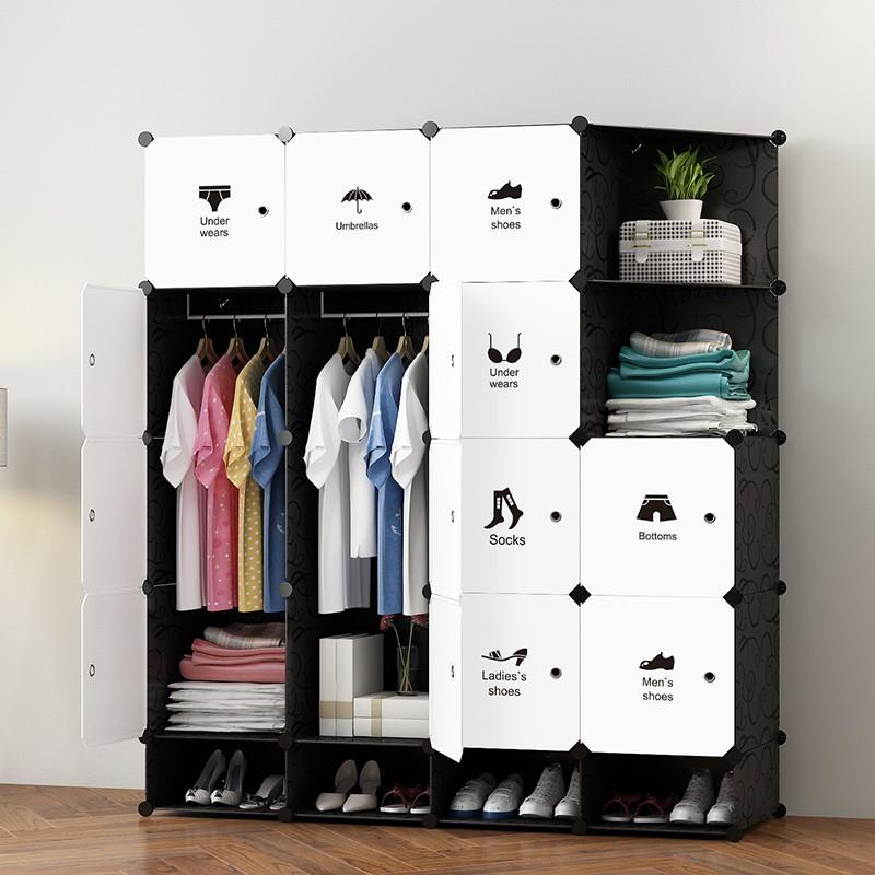 Tủ lắp ghép 20 ngăn đen