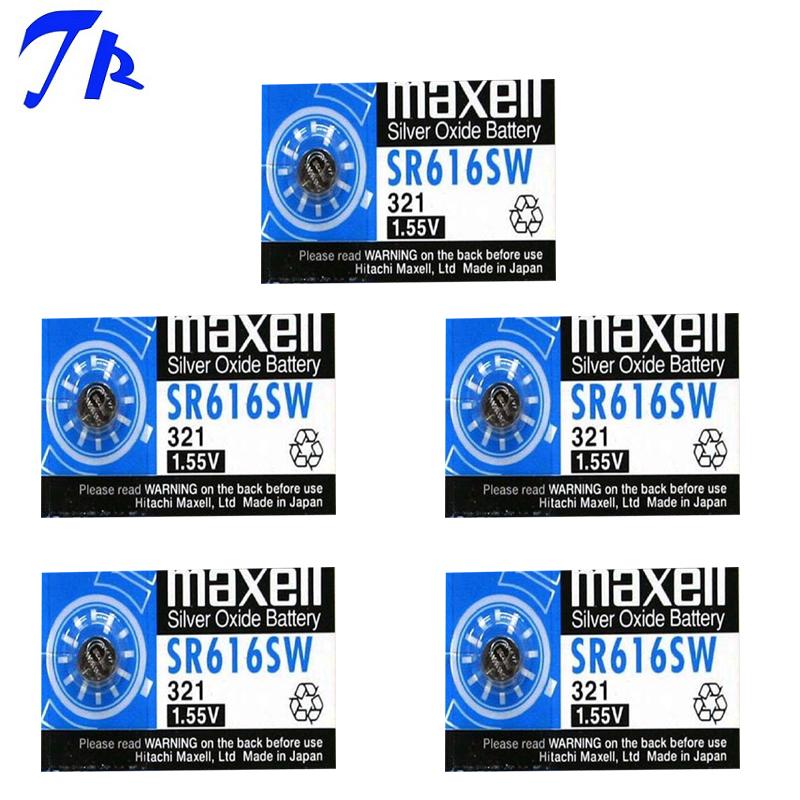 5 viên Pin Maxell SR616SW, Pin đồng hồ 321( 1.55V)