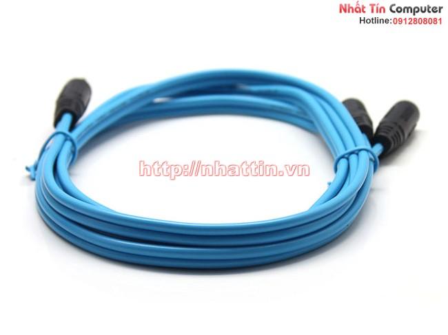 Cáp chia 2 cổng Audio 3.5mm dài 1.5m Dtech DT-6225