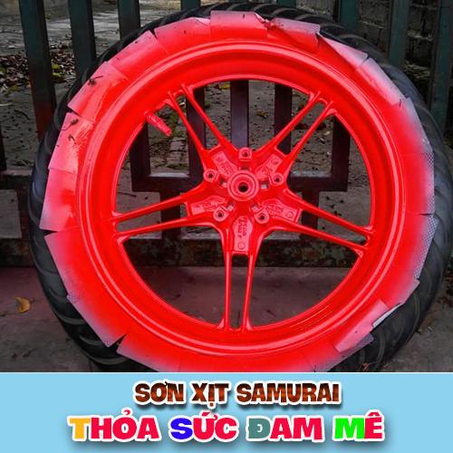 Sơn samurai màu cam - Chai sơn cam rực Y3505 sơn xịt samurai