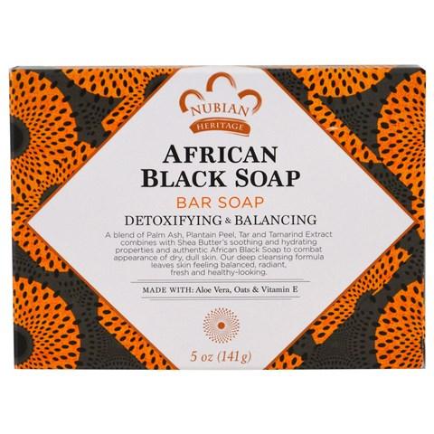 Nubian Heritage, African Black Bar Soap, 5 oz (142 g)