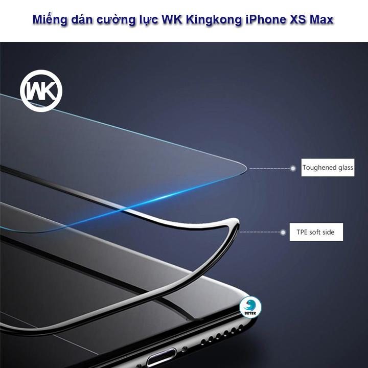 [HCM]Miếng dán cường lực WK Kingkong iPhone XS Max iPhone 11 Pro Max