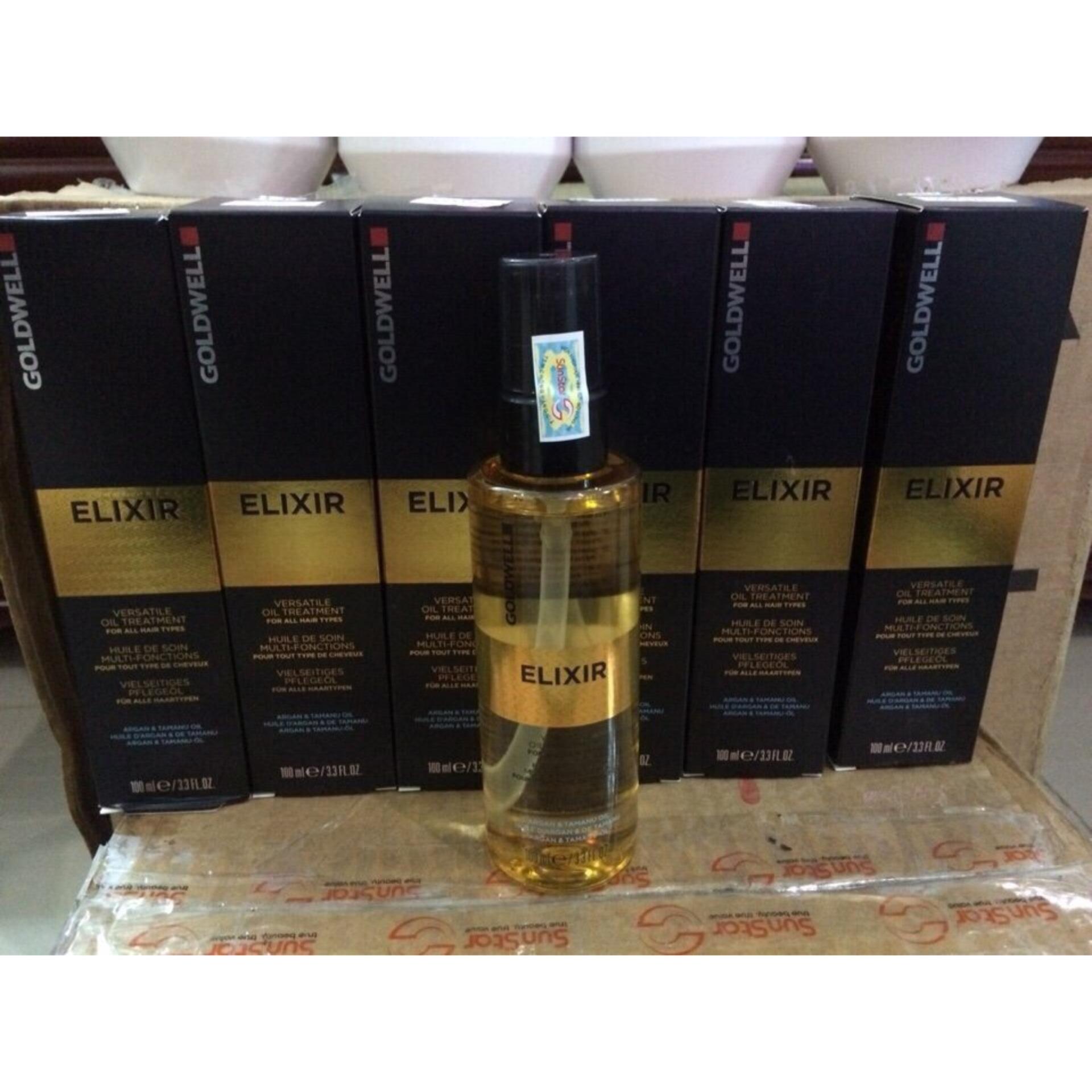 [HCM]Tinh dầu bóng dưỡng tóc Goldwell Argan Oil Elixir 100ml