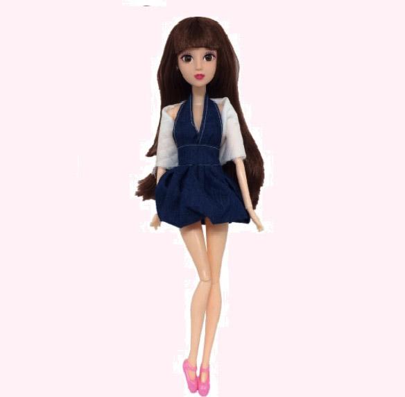Búp Bê 12 Khớp Mắt 3D Tiểu Thư Xinh Đẹp Tặng 03 Váy Ngắn