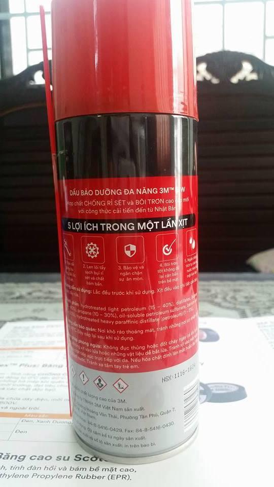 Chai Tẩy Rỉ Sét Đa Năng 3M 5W