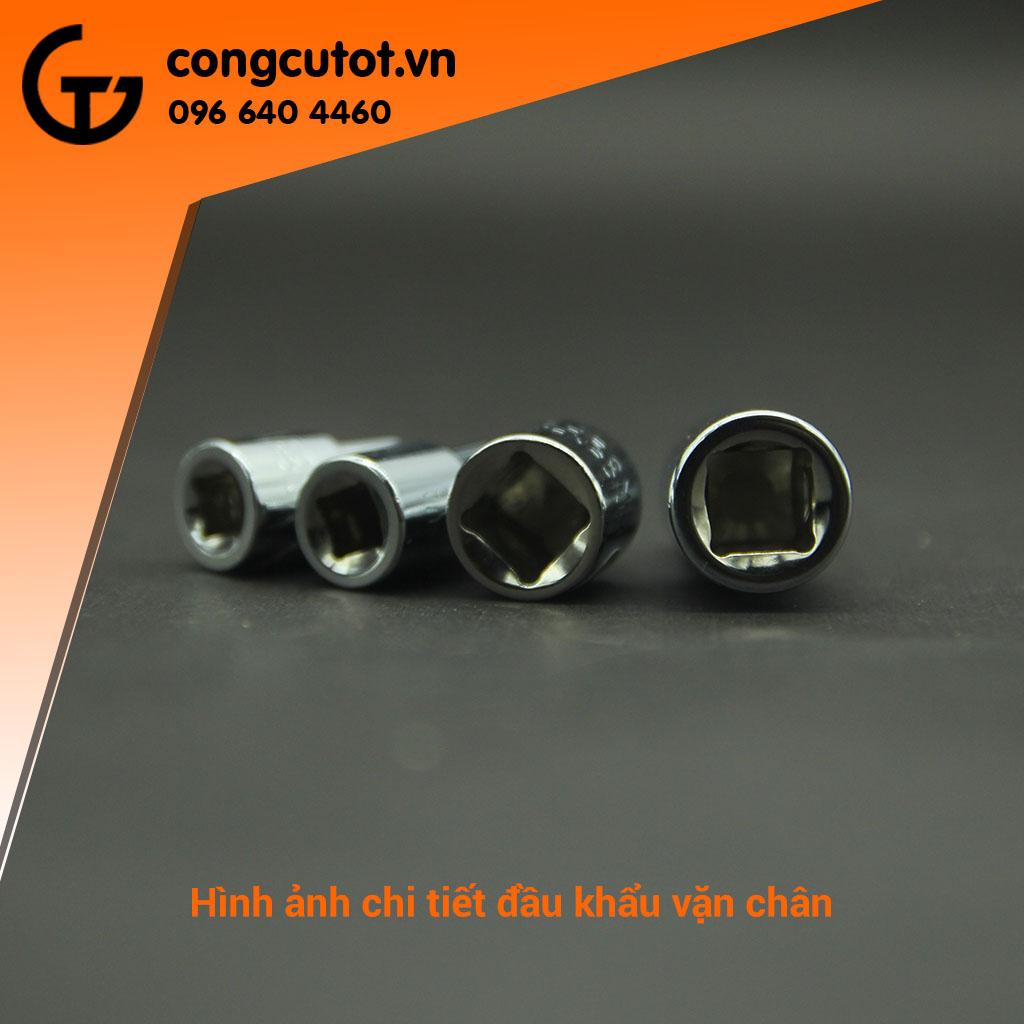 Bộ 4 đầu đổi chân khẩu vặn 1/4, 3/8, 1/2 inch