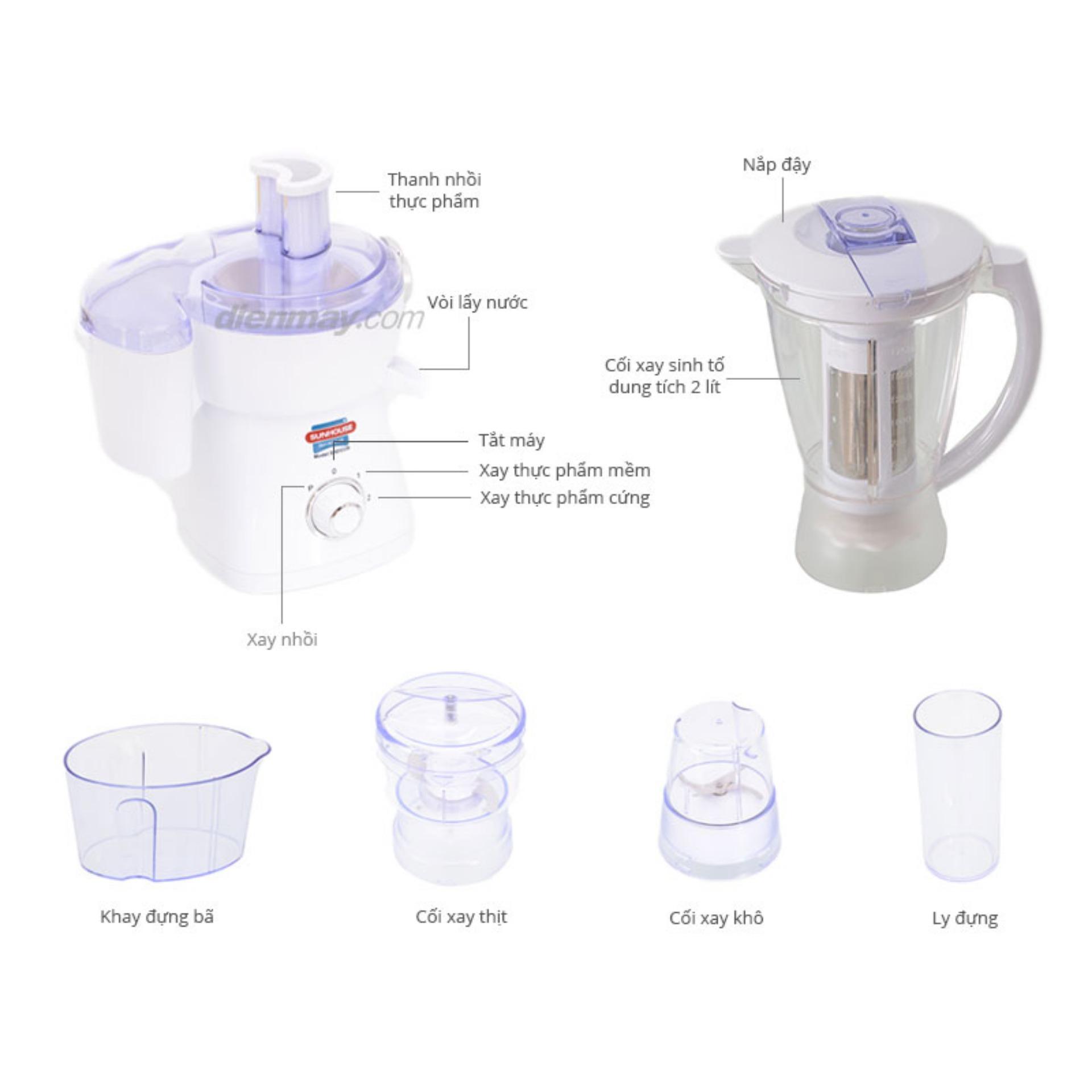 Máy xay đa năng Sunhouse SHD 5339 (Trắng)
