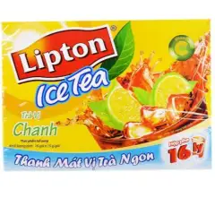 Combo 2 hộp Trà Lipton Ice tea Chanh (16 gói x 14g)
