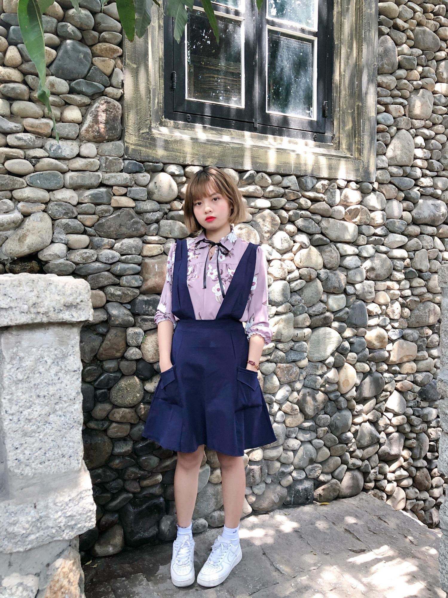 HÌNH THẬT - SET YẾM KÈM ÁO SƠ MI CÔNG SỞ