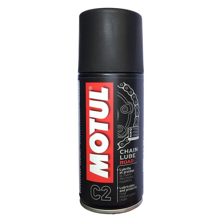 Combo Motul C2 Chain-lube MC 150ML & Bàn chải chà sên 3D
