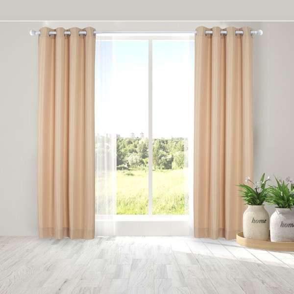 Màn cửa đơn khoen MISS CURTAIN 135x220cm (AN605 - Toast)