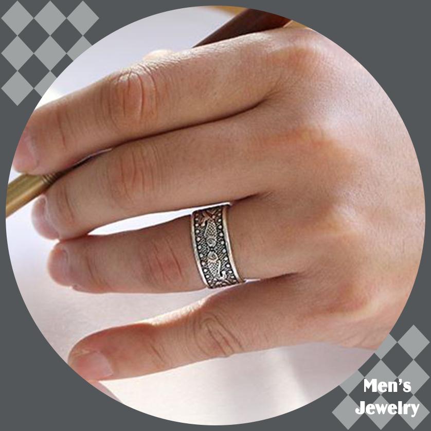 Nhẫn Phật Chú Bình An May Mắn HK Bạc NKP
