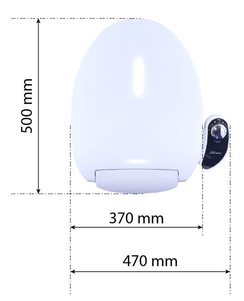 Nắp thiết bị vệ sinh 2 vòi phun Hyundae Bidet HB-9000 (lạnh)