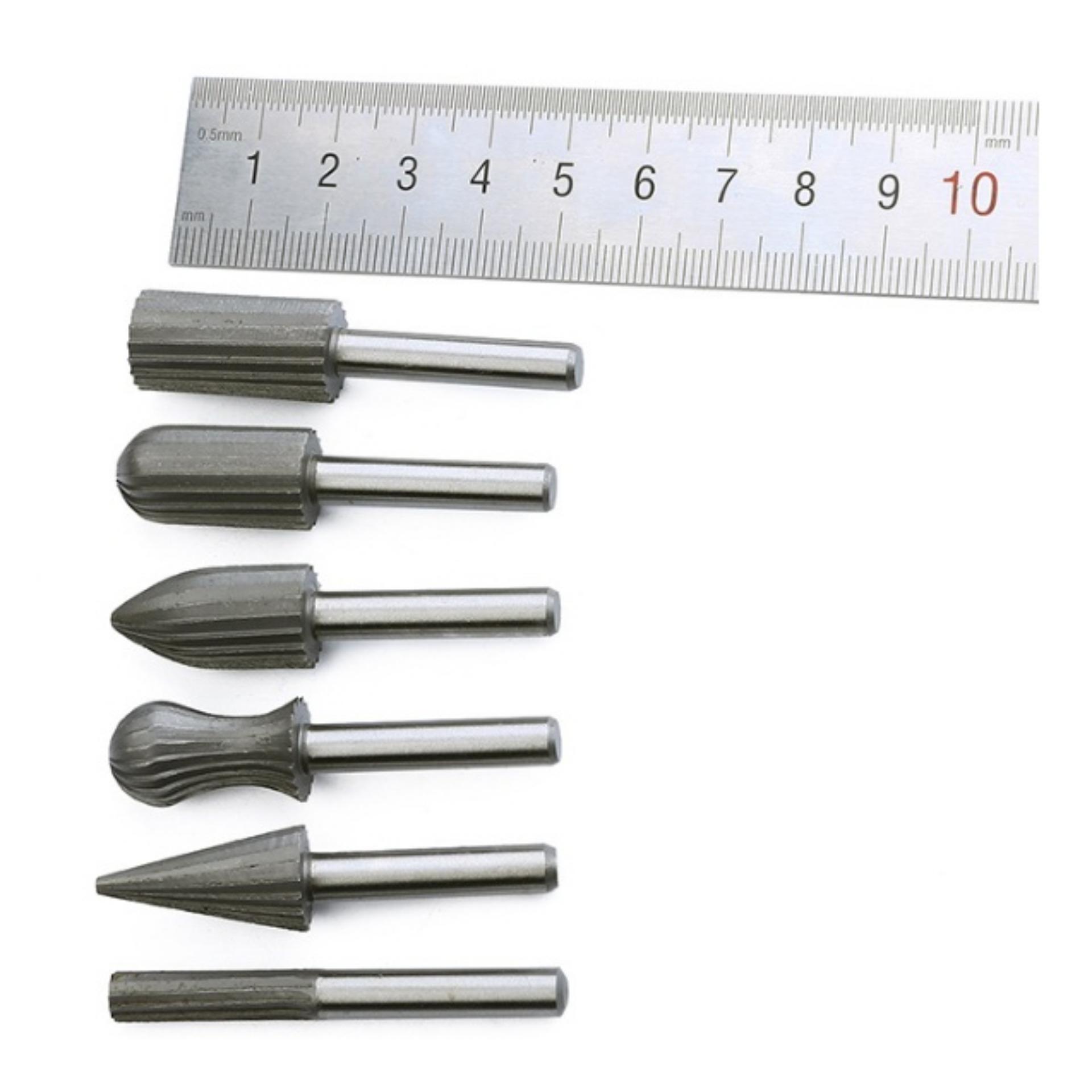 Bộ 6 đầu mài gỗ thép Carbon dùng Diy