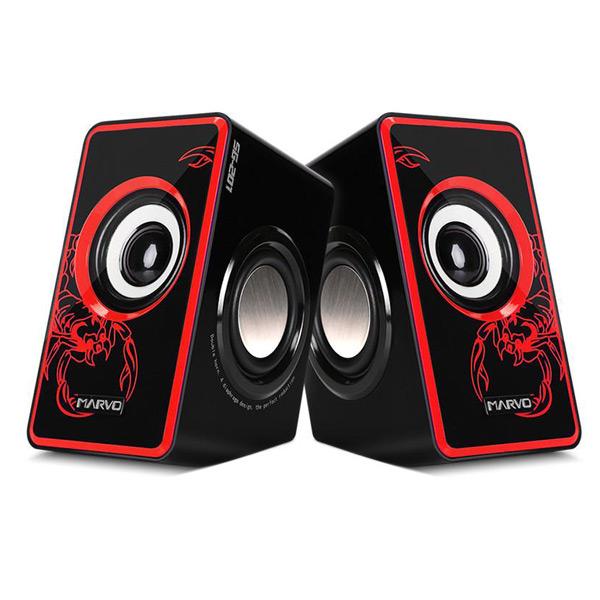 [HCM]Loa Marvo Speakers 7W Gaming SG-201 RD Red