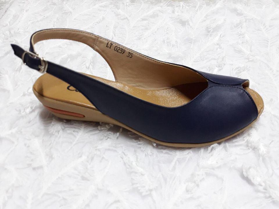 Sandal đế xuồng 3 phân xẻ mũi (Xanh đen)