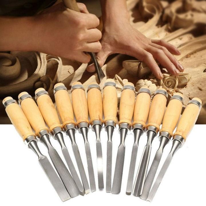Bộ 12 mũi dao đục gỗ,khắc gỗ đa năng