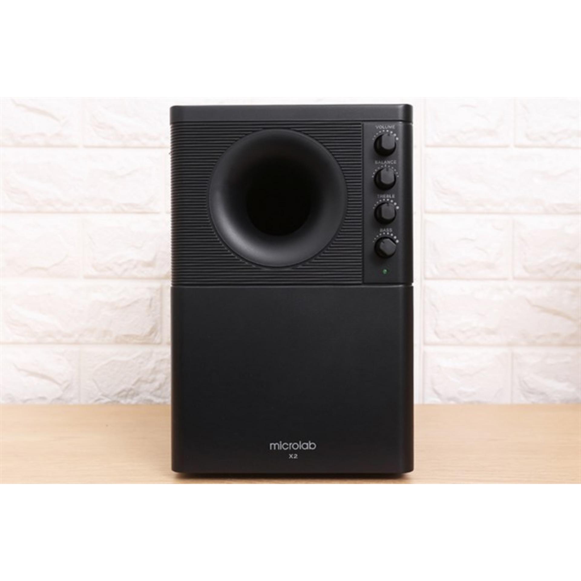 Loa máy tính Microlab X-2 (2.1) 46W (Đen) - Hàng Chính Hãng