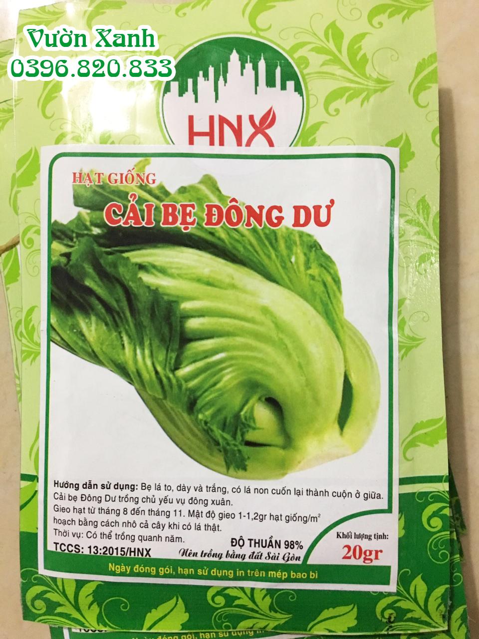 Hạt giống Cải bẹ Đông Dư ( cải bẹ dưa) 20gr
