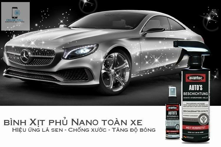 Dung dịch phủ bóng sơn xe nano Avantec công nghệ Đức dành cho xe máy và xe hơi chỉ có tại Online Mall