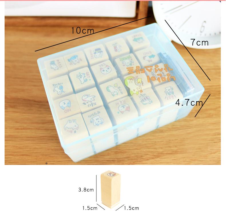 [HCM]Bộ con dấu động vật (20 con dấu hình con mèo)