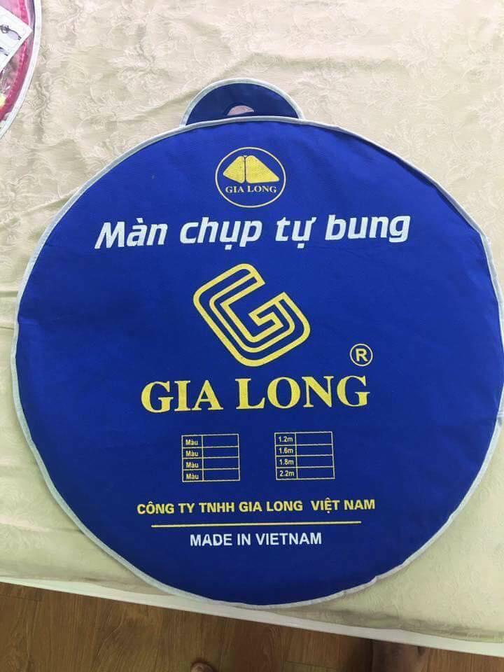 Màn chụp tự bung chống muỗi không đáy cao cấp 1.6M x 2M (Gia Long Made in VietNam)