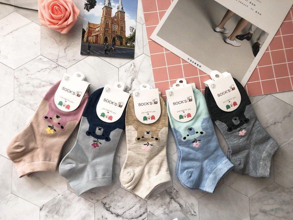 coombo 5 đôi tât cổ ngắn nữ cute