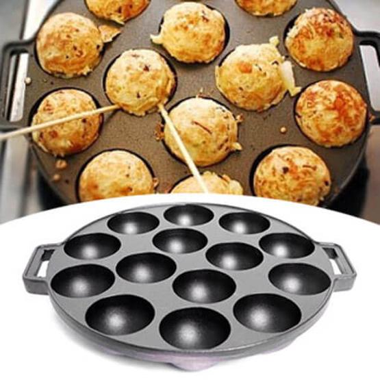 Khuôn Làm Bánh Bạch Tuộc Takoyaki Thơm Ngon ( Bánh Khọt Nhật )