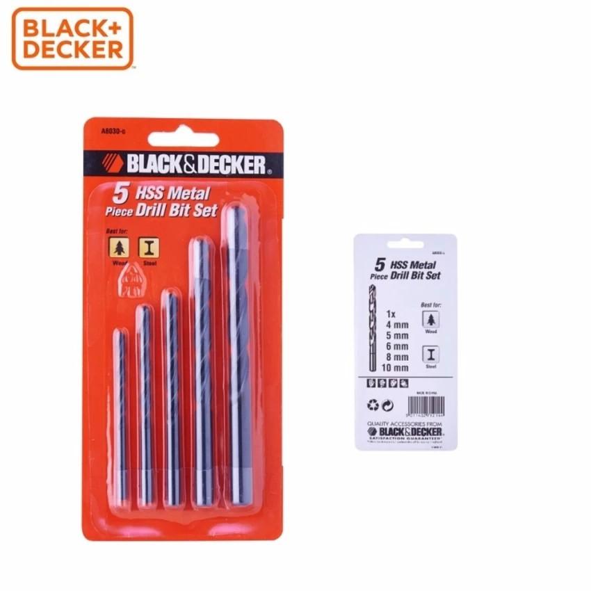 Black+decker - a8030g hộp mũi khoan sắt 5 chi tiết