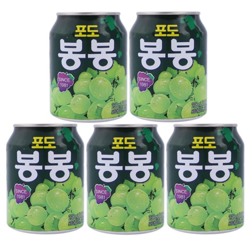 Combo 10 Nước Ép Nho – Korea 238ml/Lon