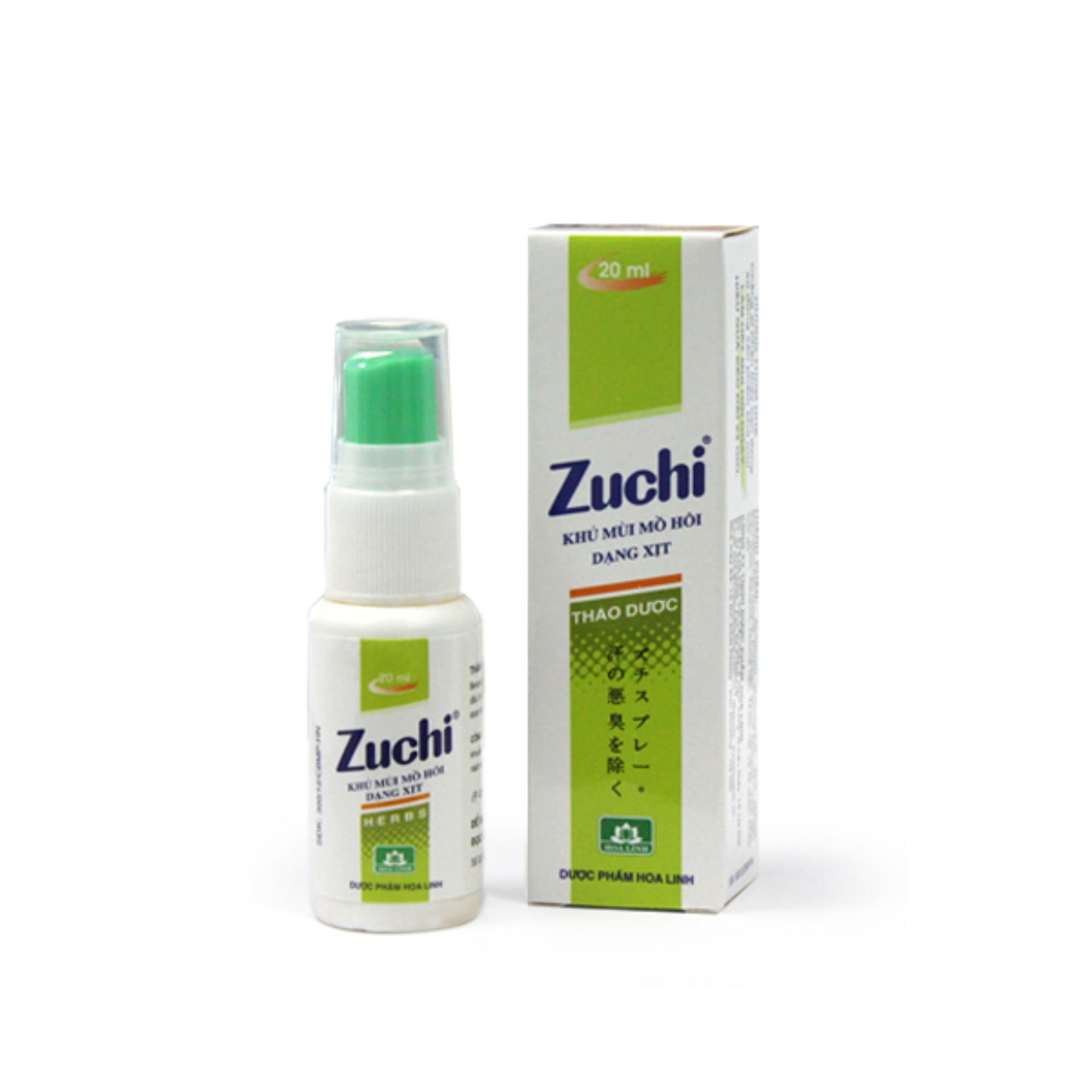 Xịt Nách Zuchi Thảo Dược 20ml ( Xanh )