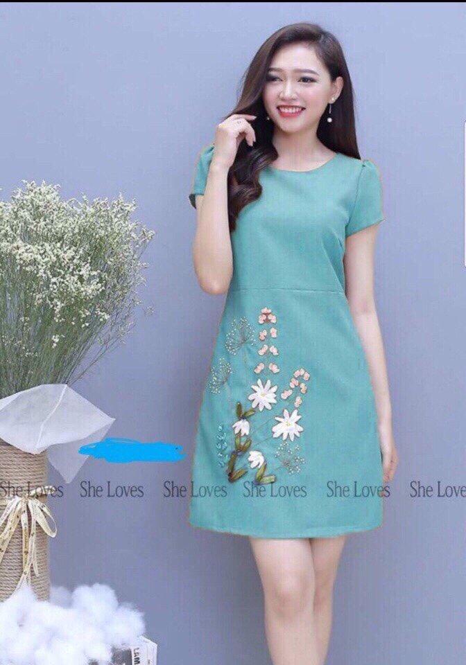 [HCM]ĐẦM DÁNG XÒE IN HOA