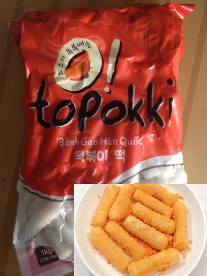 1kg bánh gạo hàn quốc lắc phô mai