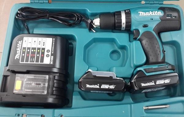 Máy khoan búa,vặn vít chạy pin Makita DHP453SYE