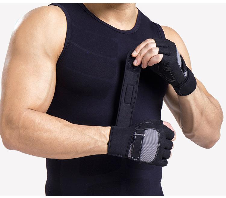 [HCM]Găng tay tập gym Boer 1601 có đai quấn dài