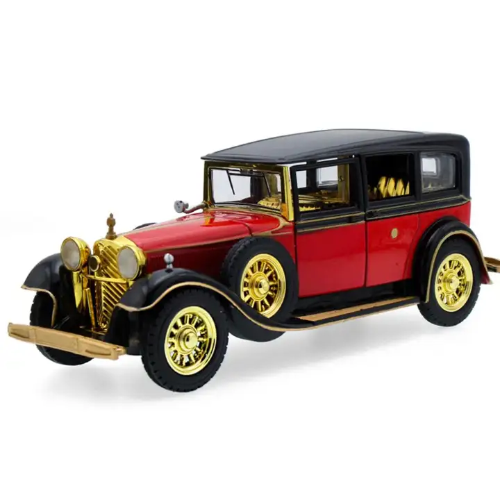 Classic Vehicle Truck Pull Back Light Sound Die Cast Model Car Toys Great Gift
